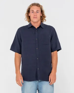 Overtone Short Sleeve Linen Shirt