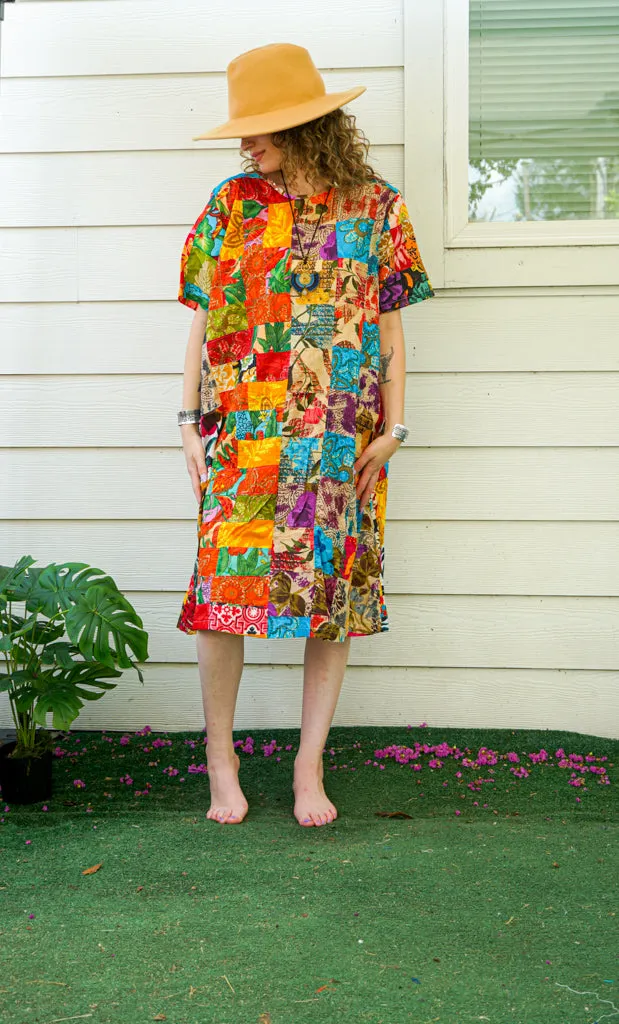Pastiche Parade Patchwork Bohemian Dress