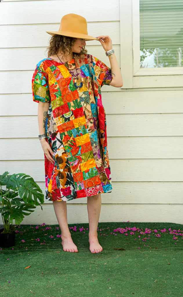 Pastiche Parade Patchwork Bohemian Dress