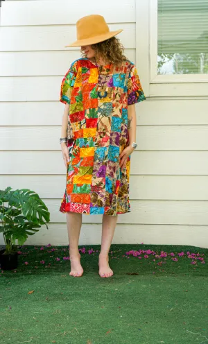 Pastiche Parade Patchwork Bohemian Dress