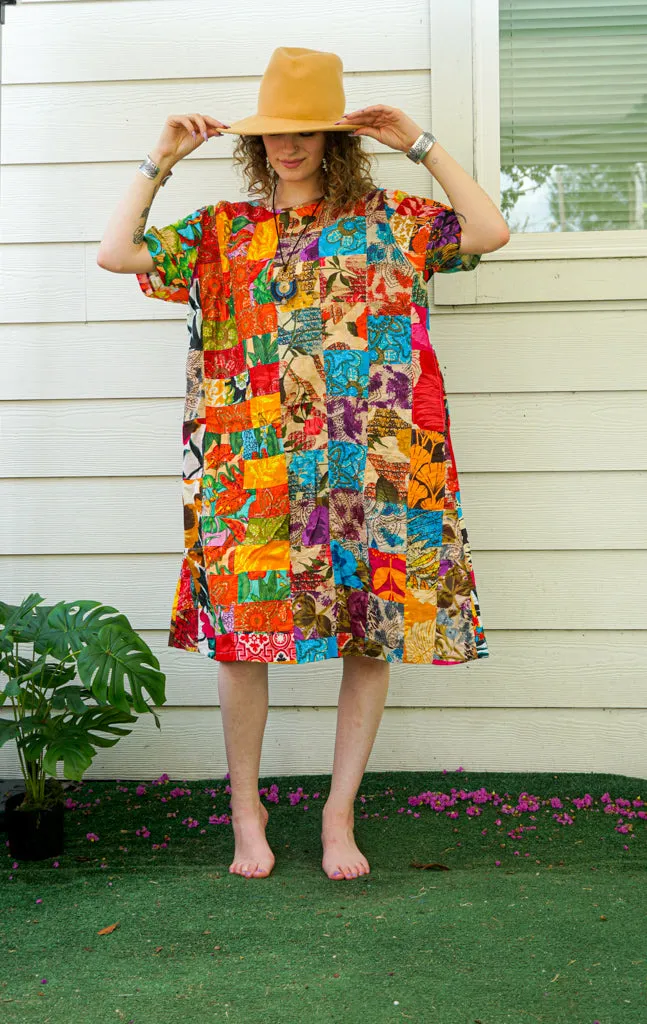 Pastiche Parade Patchwork Bohemian Dress