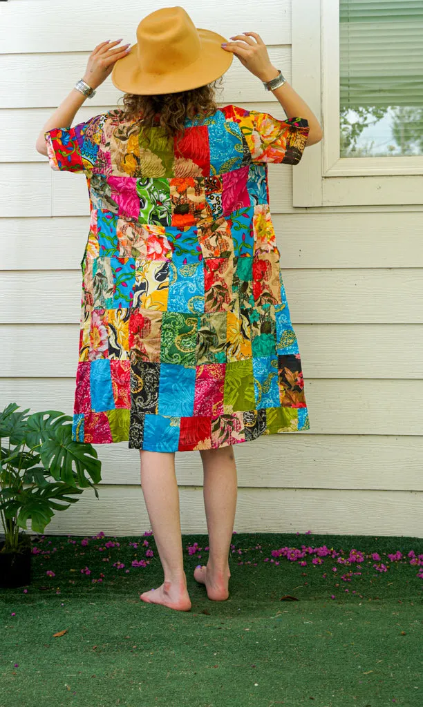 Pastiche Parade Patchwork Bohemian Dress