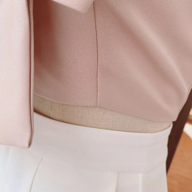Patchwork Bow  Vest Square Collar Sleeveless