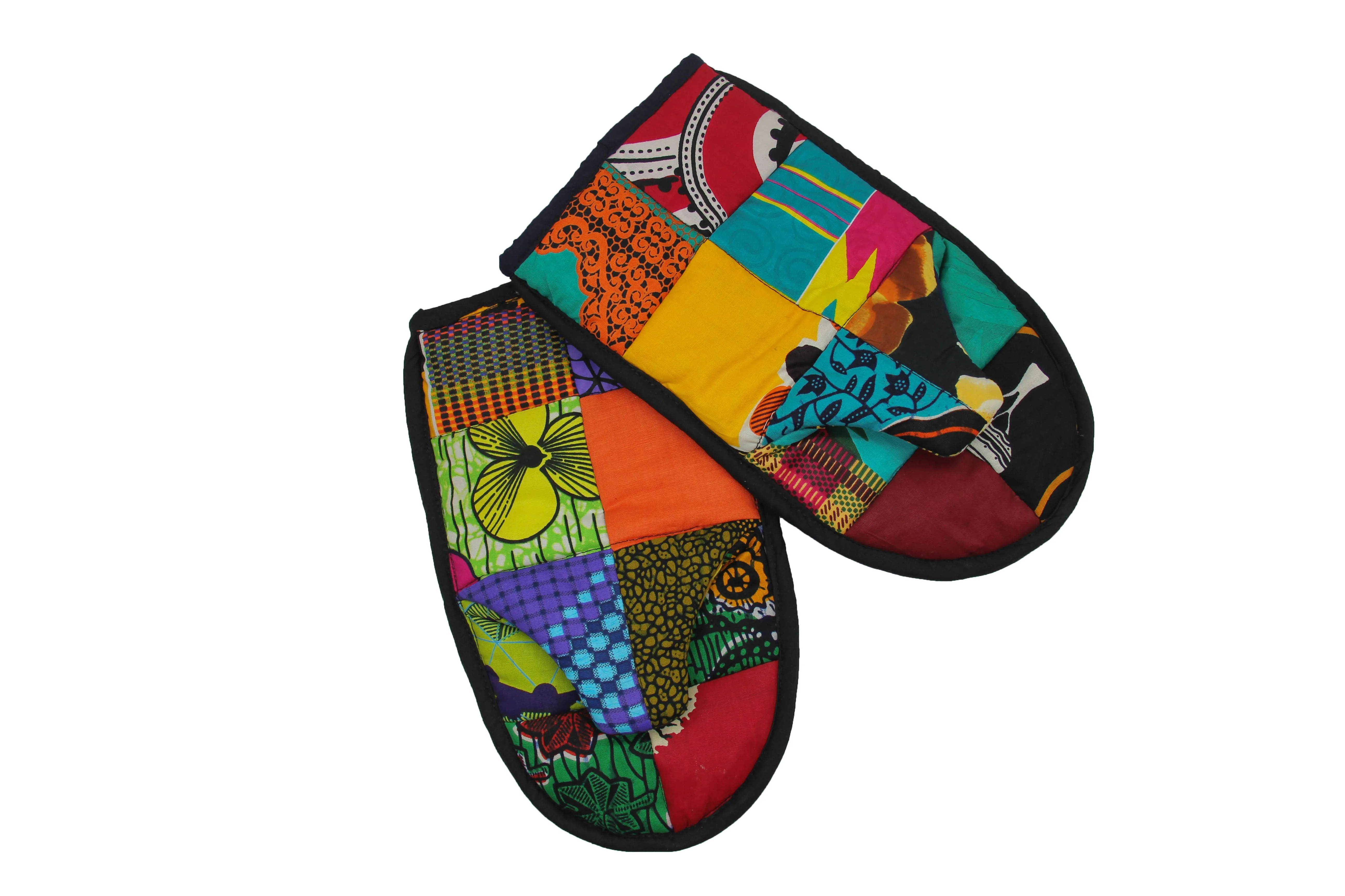 Patchwork Cooking Set: Apron and Gloves
