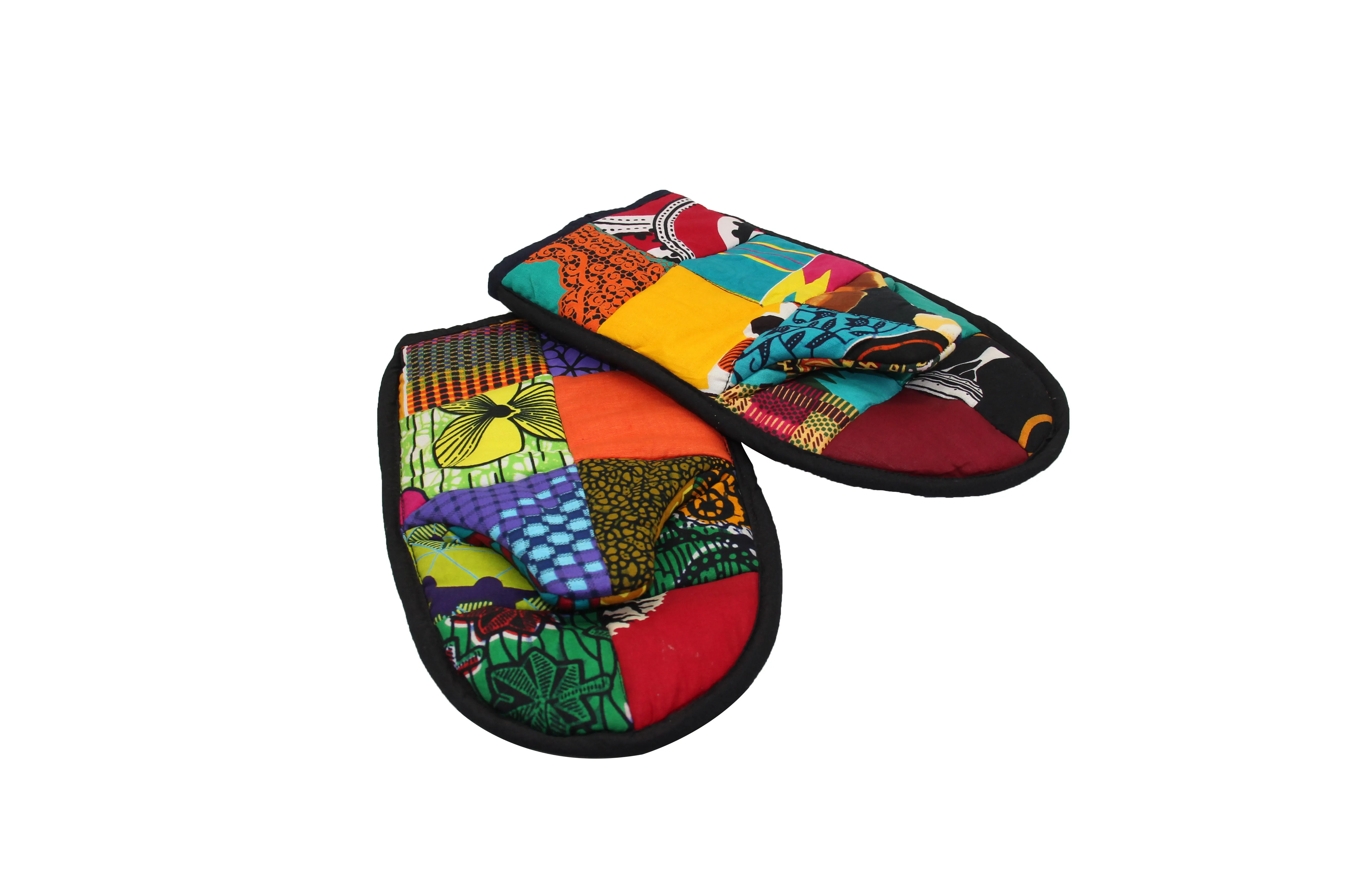Patchwork Cooking Set: Apron and Gloves