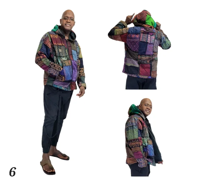Patchwork Hood Jacket