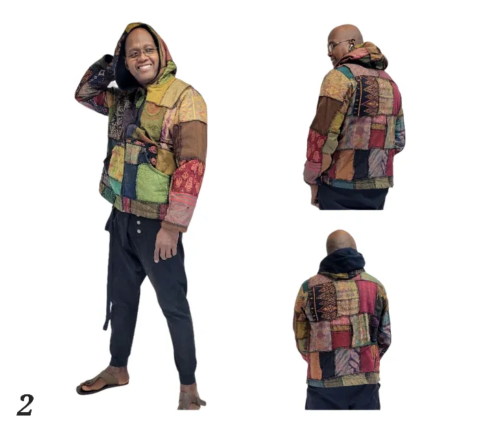 Patchwork Hood Jacket