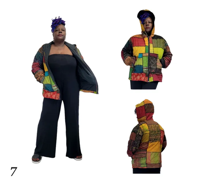 Patchwork Hood Jacket