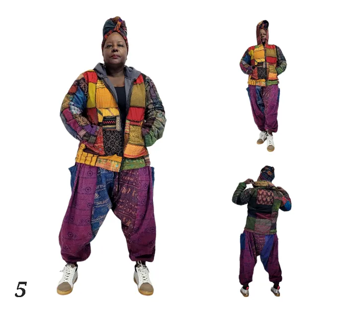 Patchwork Hood Jacket
