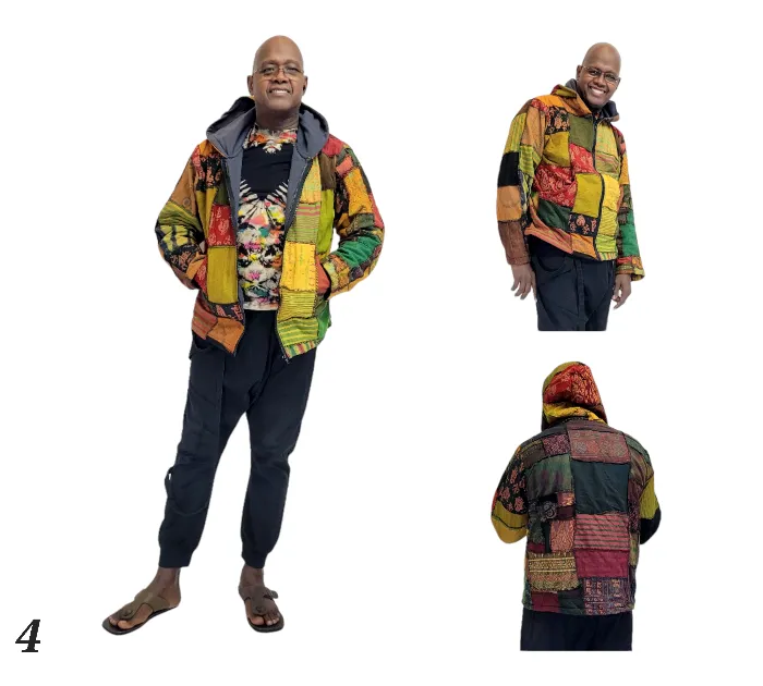 Patchwork Hood Jacket