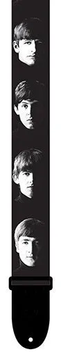 Perris 2" Polyester "Band Faces" Beatles Licensed Guitar Strap