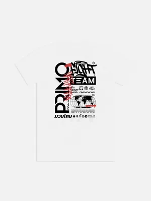 Primo Fight Team Cotton T-Shirt - White