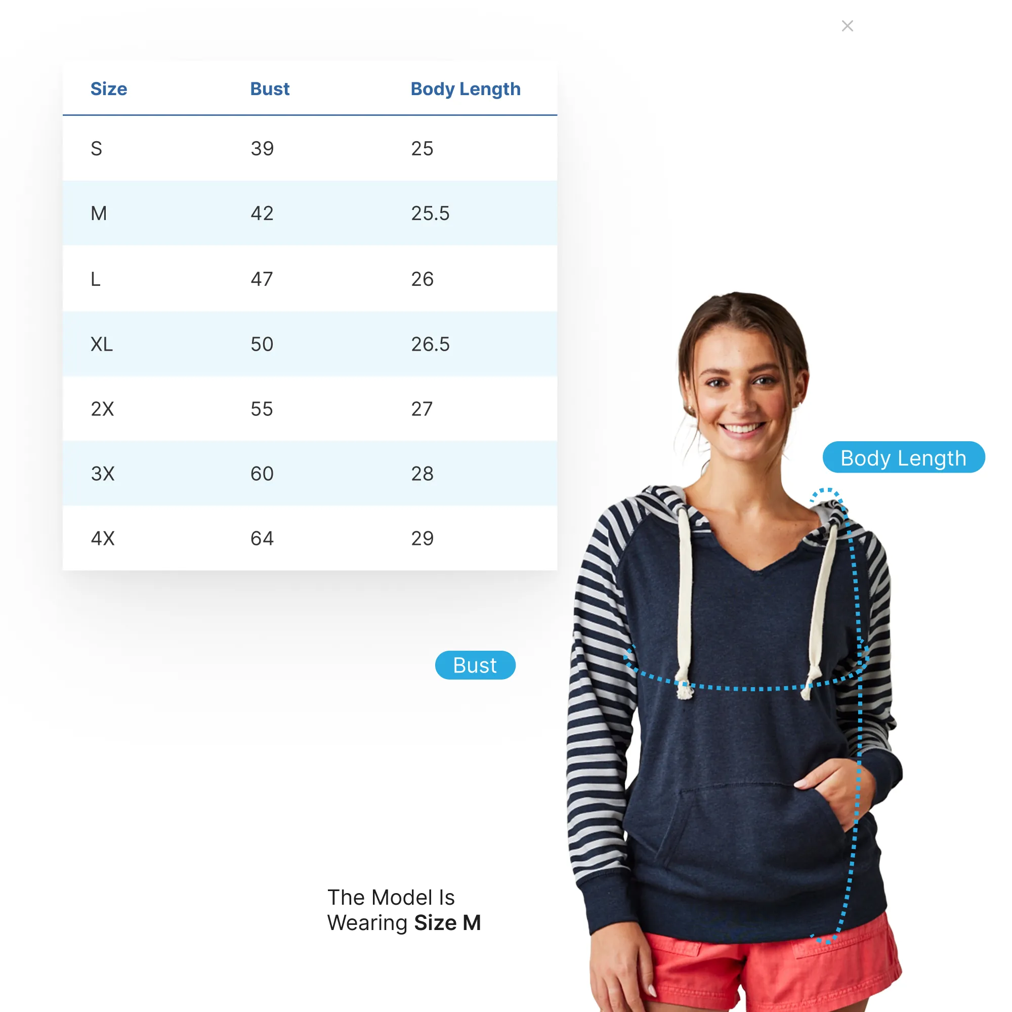 "Great Lakes Girl" Women's Striped Chalk Fleece Pullover