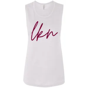 "LKN- BURGUNDY" Flowy Muscle Tank