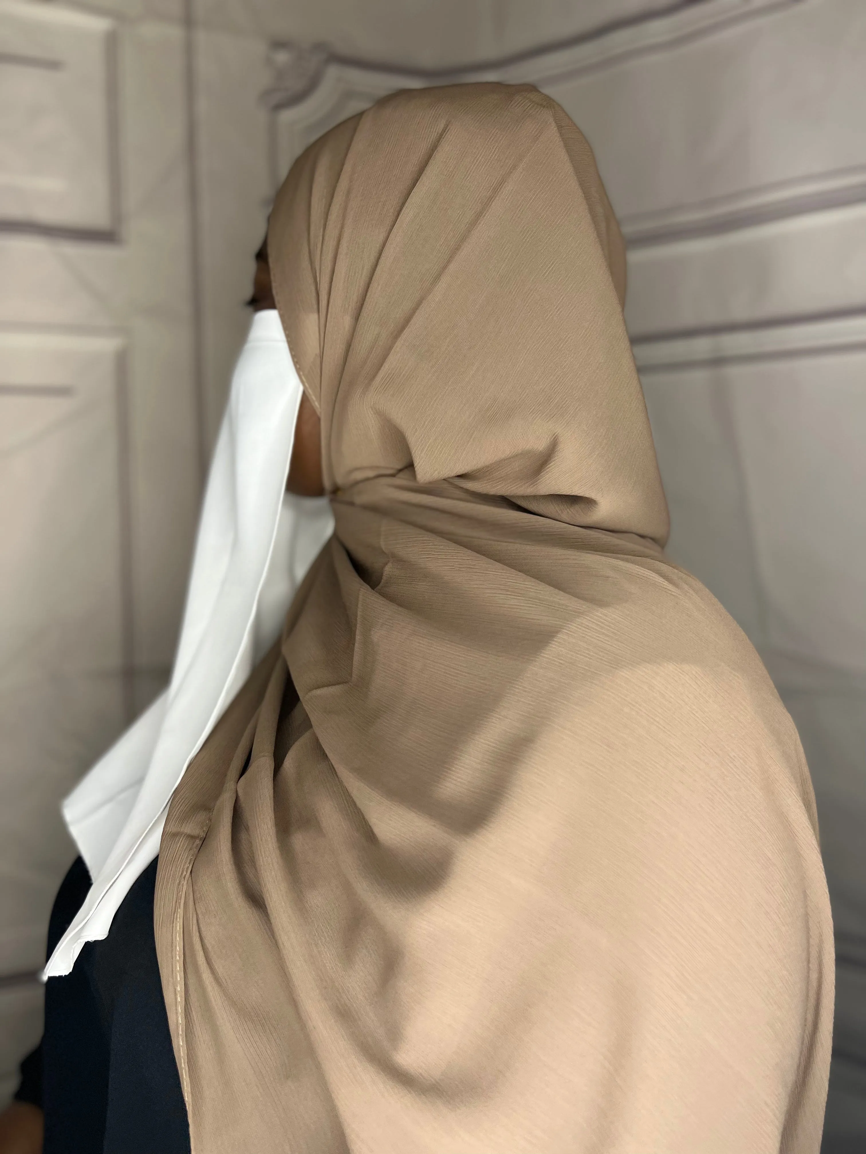 Ramadan  Georgette Crepe Hijab Box : Earth