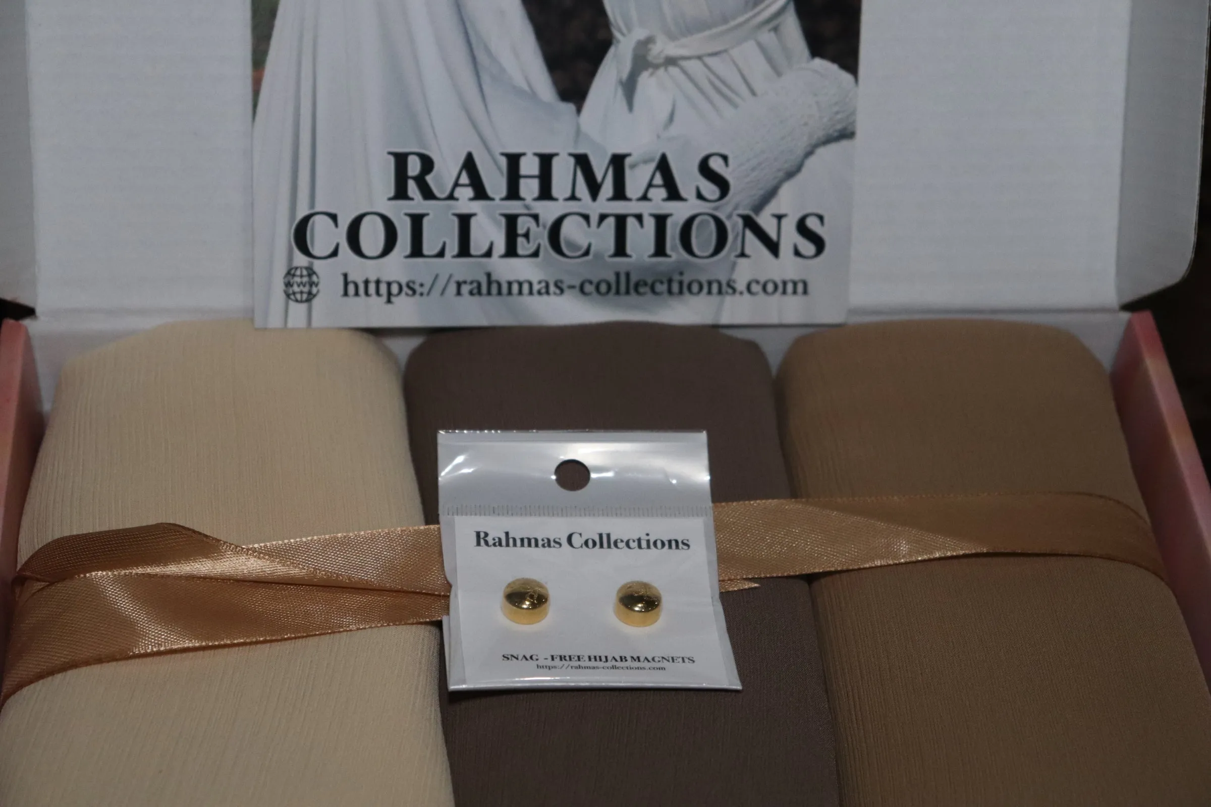 Ramadan  Georgette Crepe Hijab Box : Earth