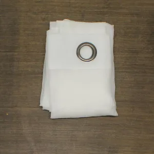 Regal Home Crushed Voile Solid Sheer Grommet Single Curtain Panel White 50x84