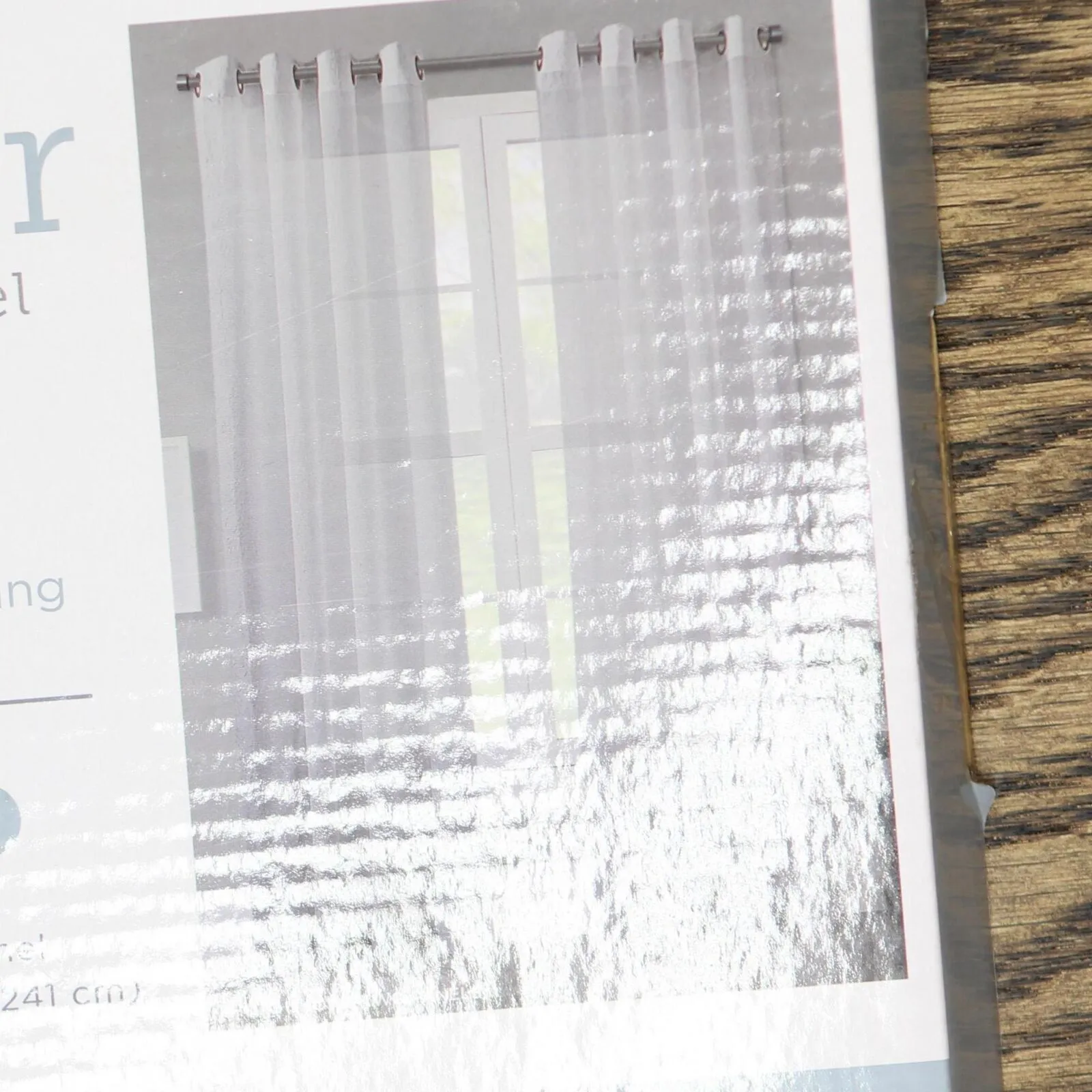 Regal Home Sheer Grommet Top Single Curtain Panel Silver Gray 50" x 95"