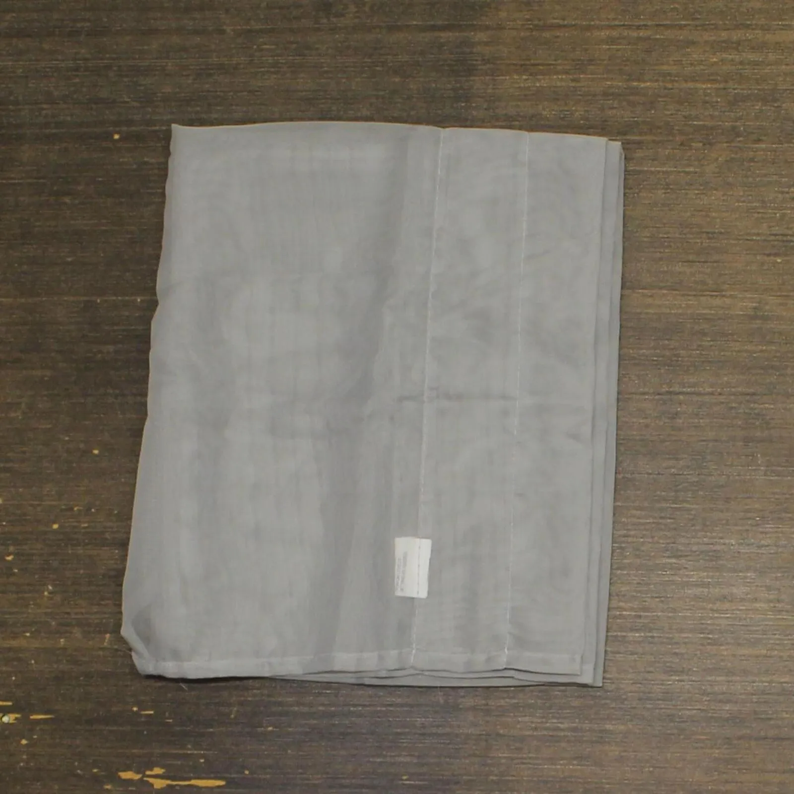 Regal Home Voile Solid Rod Pocket Ascot Valance Gray 54" x 20"