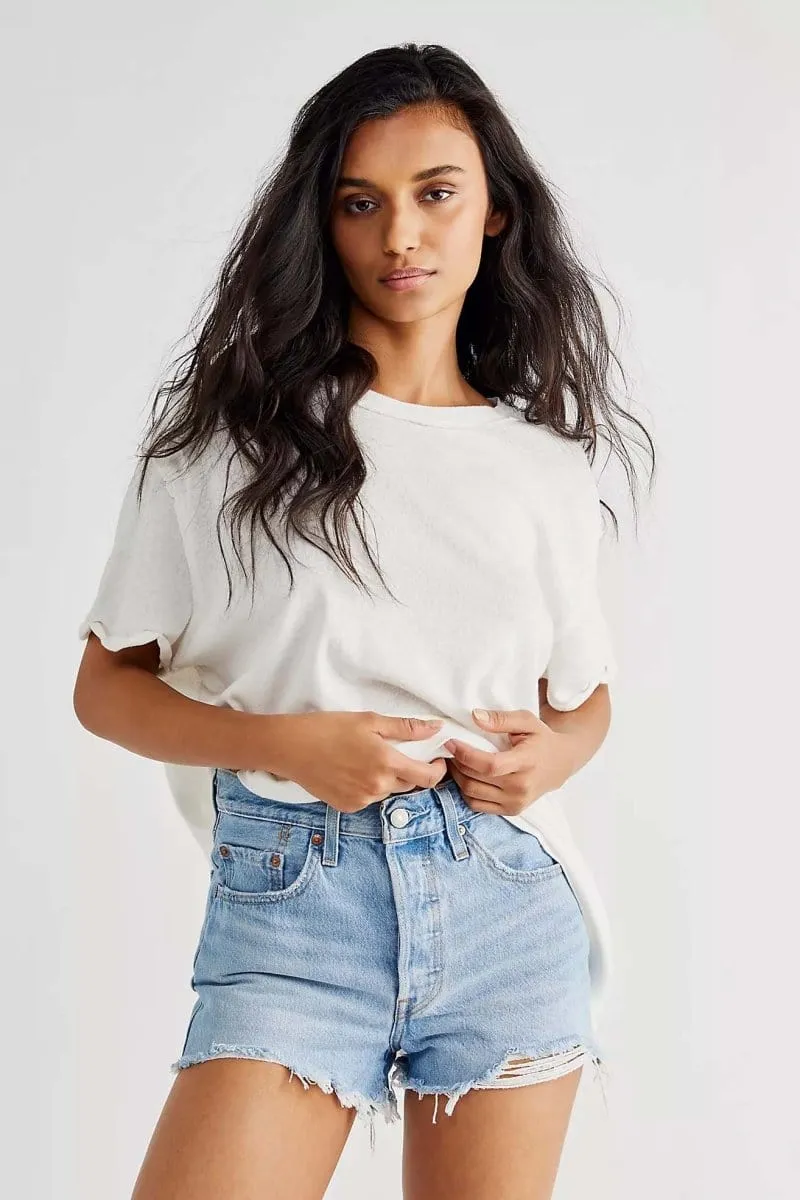 Restocked Perfect BF Tee Gardenia