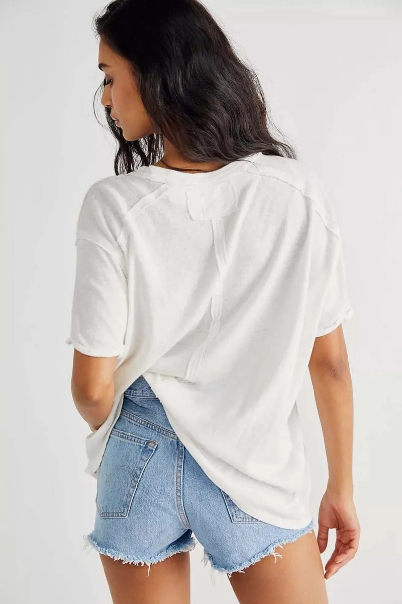Restocked Perfect BF Tee Gardenia