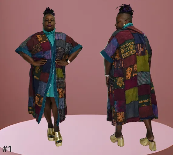 Retro Patchwork Duster