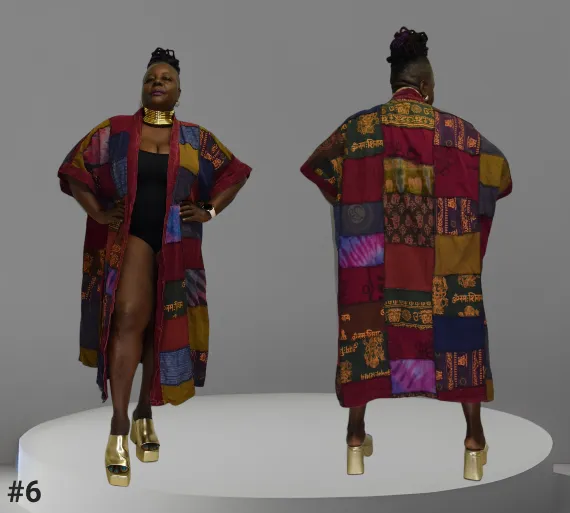 Retro Patchwork Duster