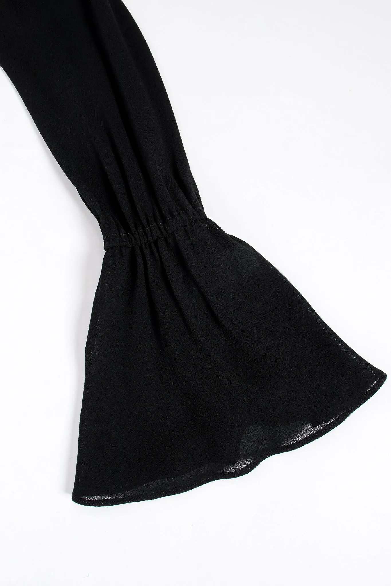 Sheer Georgette Jabot Bodysuit