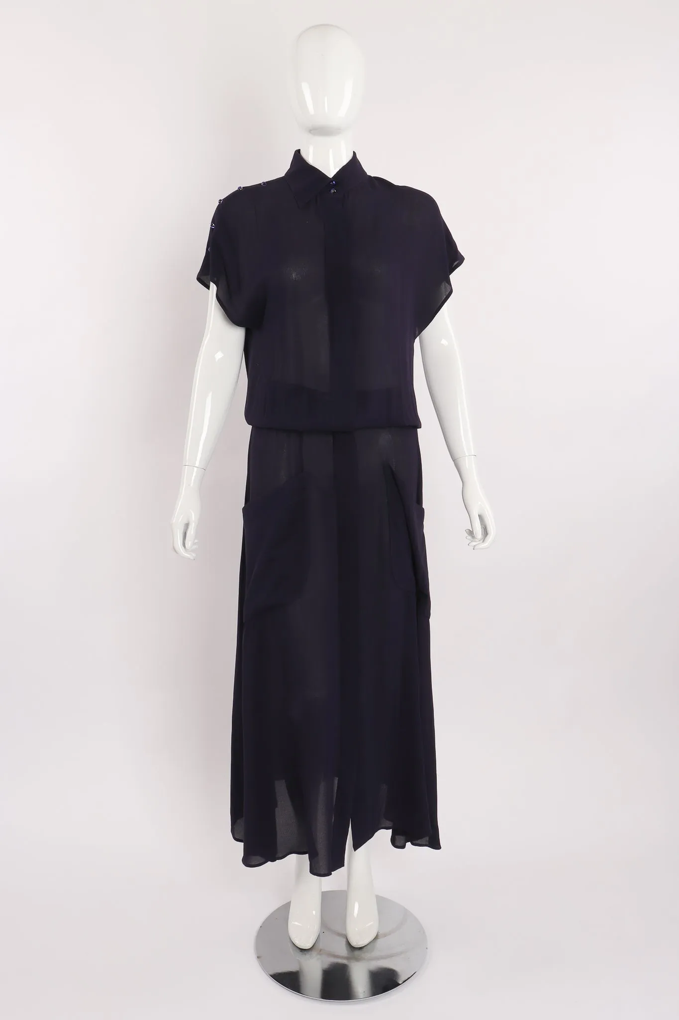 Sheer Longline Shirt Dress