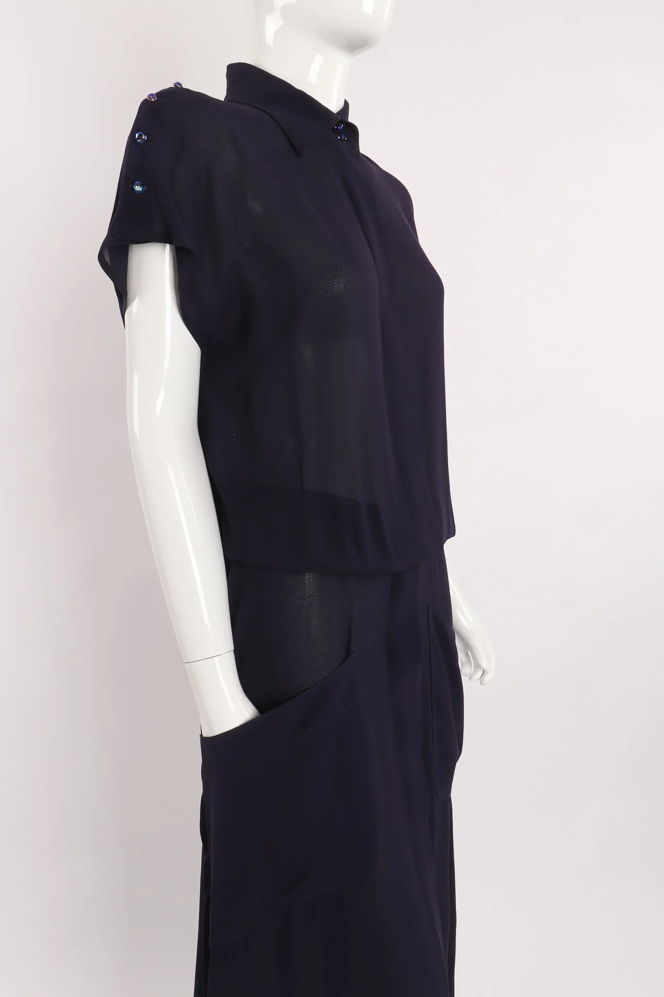 Sheer Longline Shirt Dress