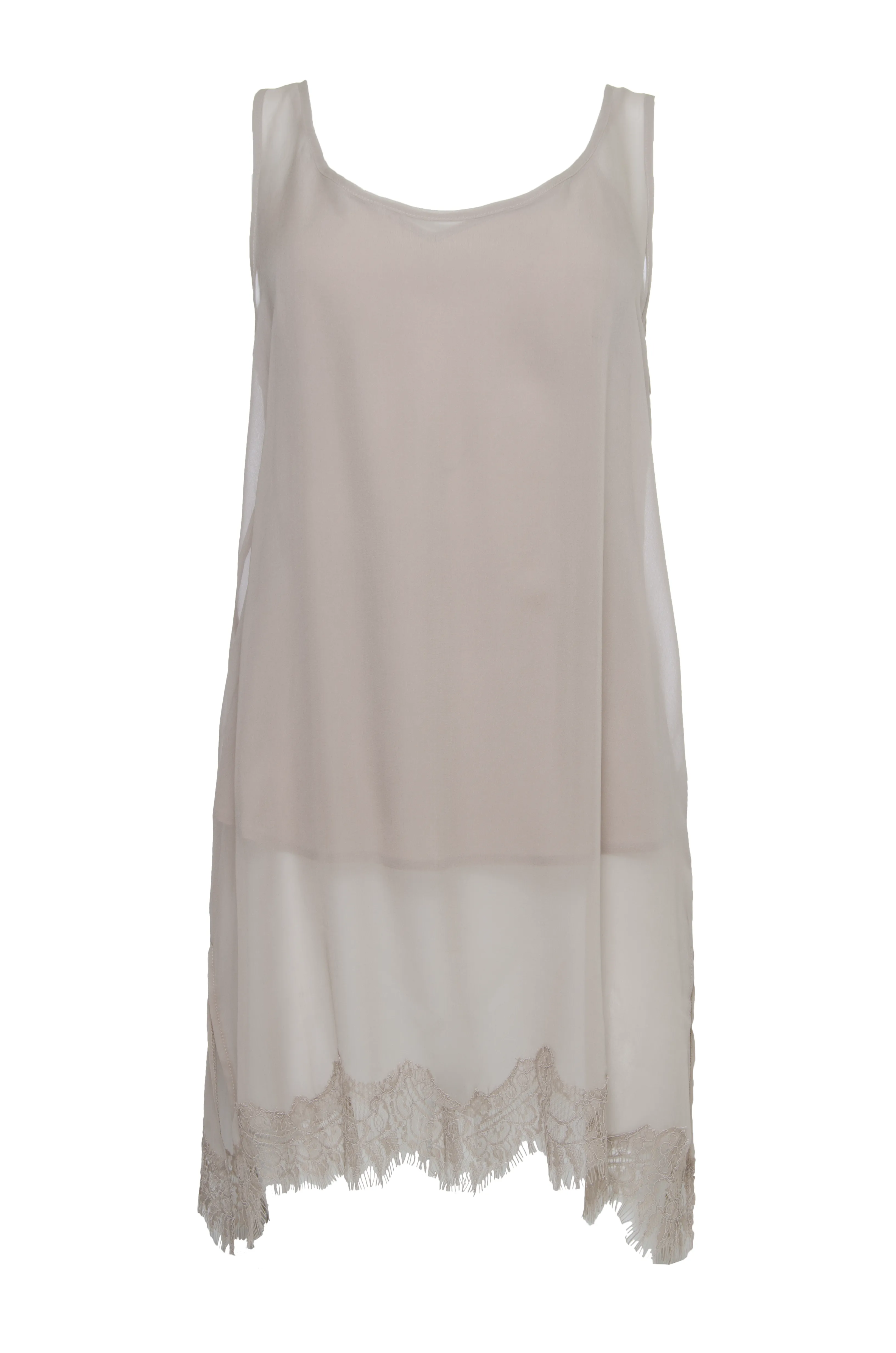 Sheer Silk Tank Top