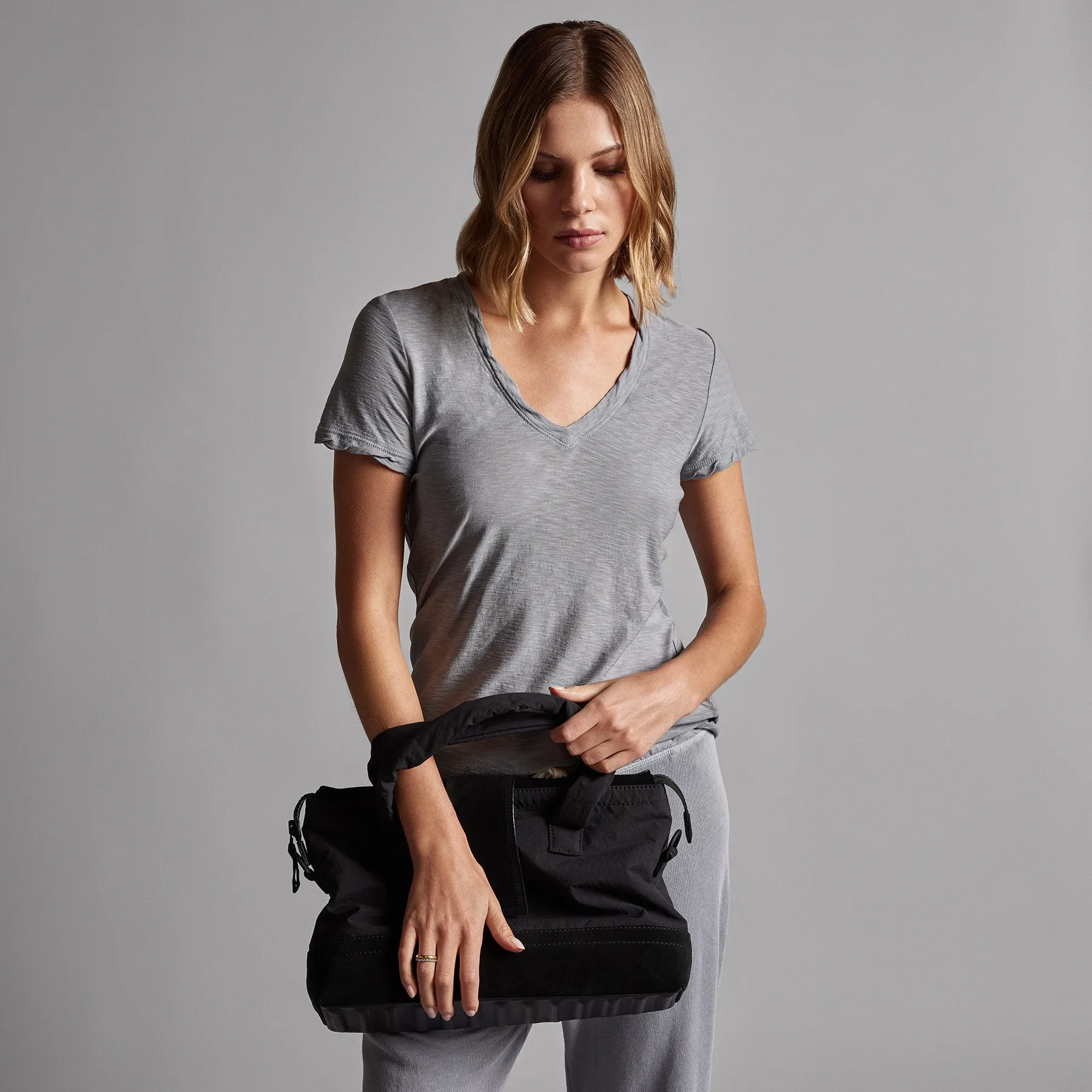 Sheer Slub Casual V Neck - Breeze