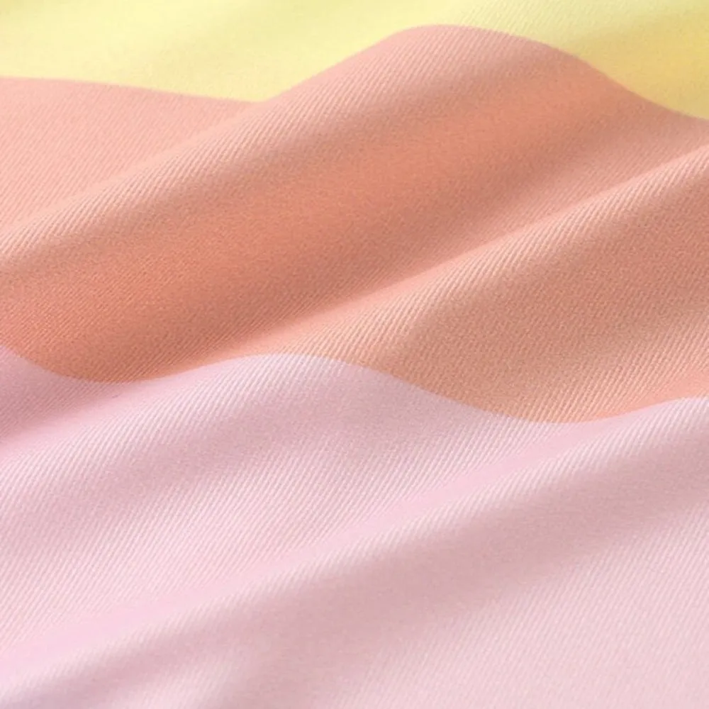 Short Rainbow Striped Nightgown