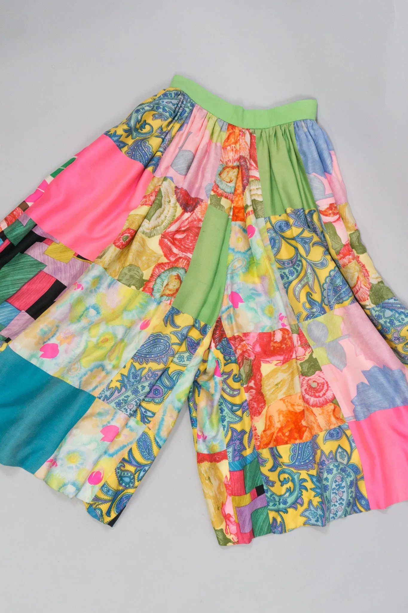 Silk Patchwork Coulottes