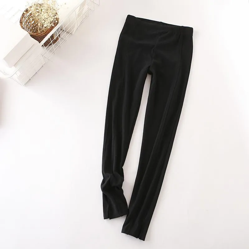 Solid Patchwork Leggings