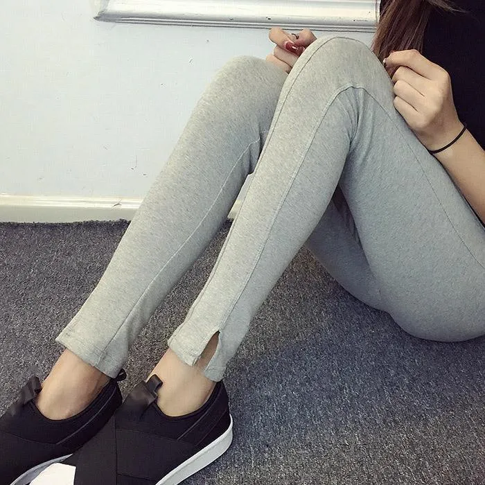 Solid Patchwork Leggings