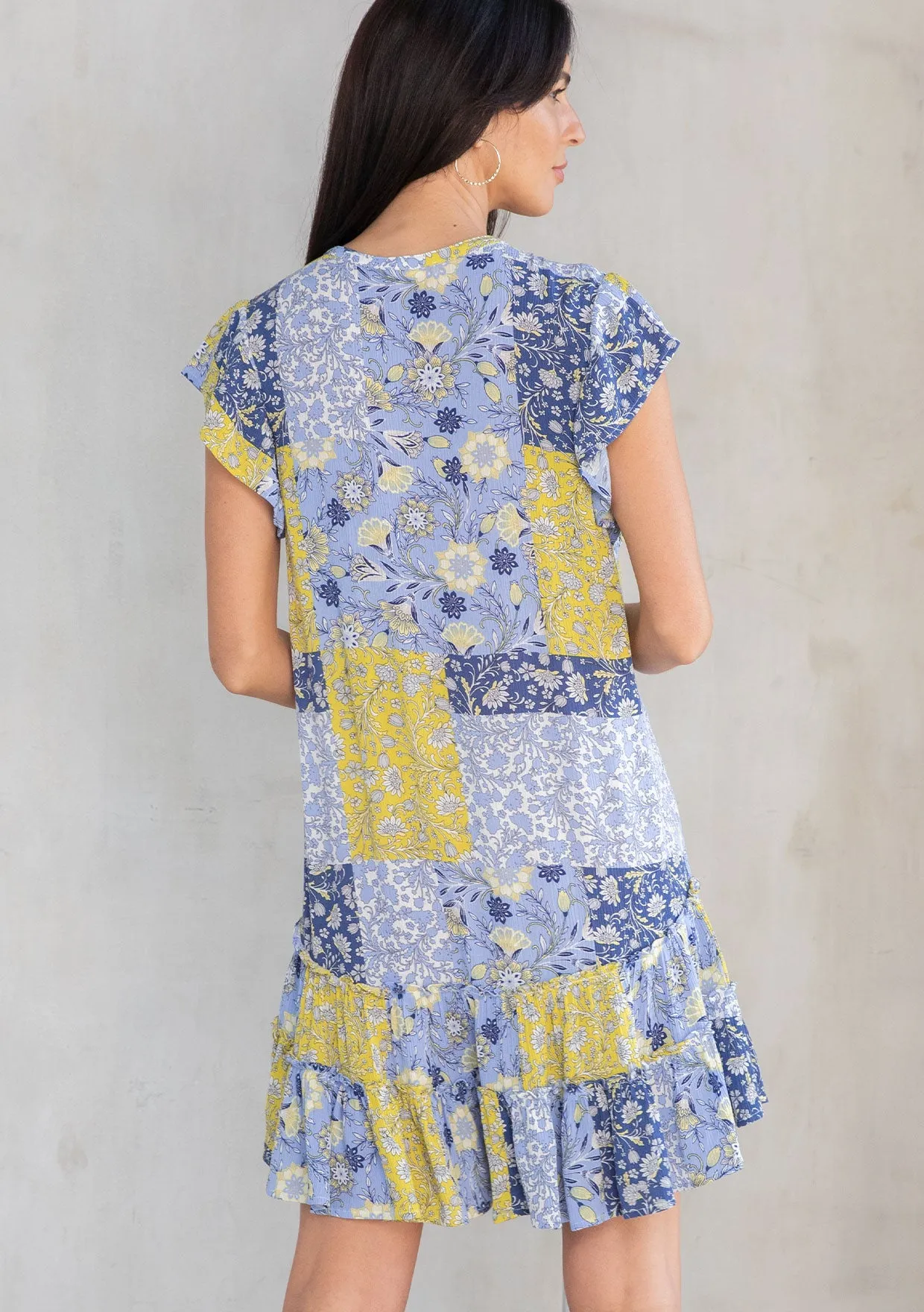 Sophie Patchwork Mini Dress