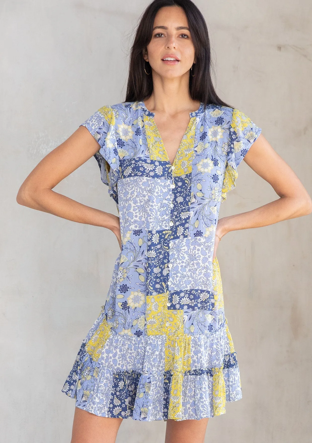 Sophie Patchwork Mini Dress