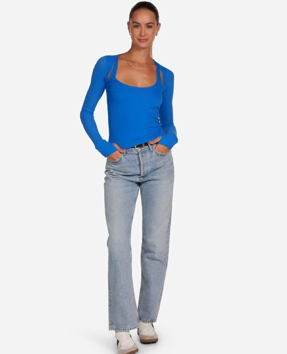 Stanfield Long Sleeve Cut Out Cobalt