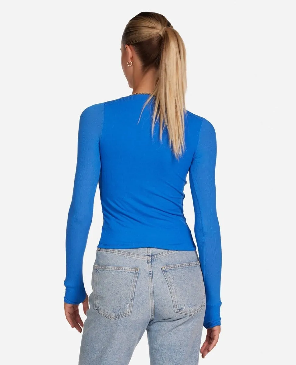 Stanfield Long Sleeve Cut Out Cobalt