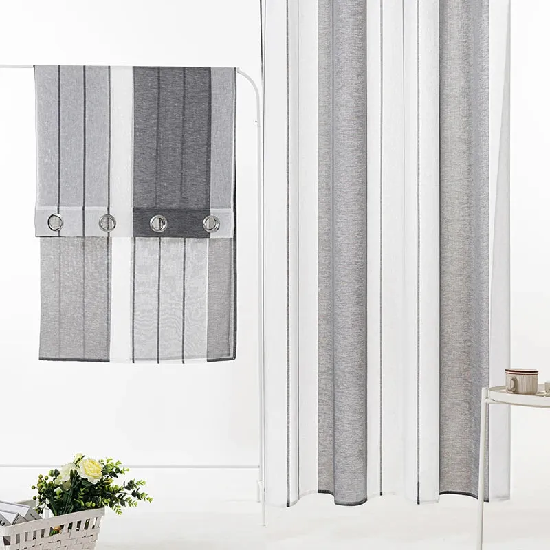 Stella Striped Sheer Curtains (1 Panel)