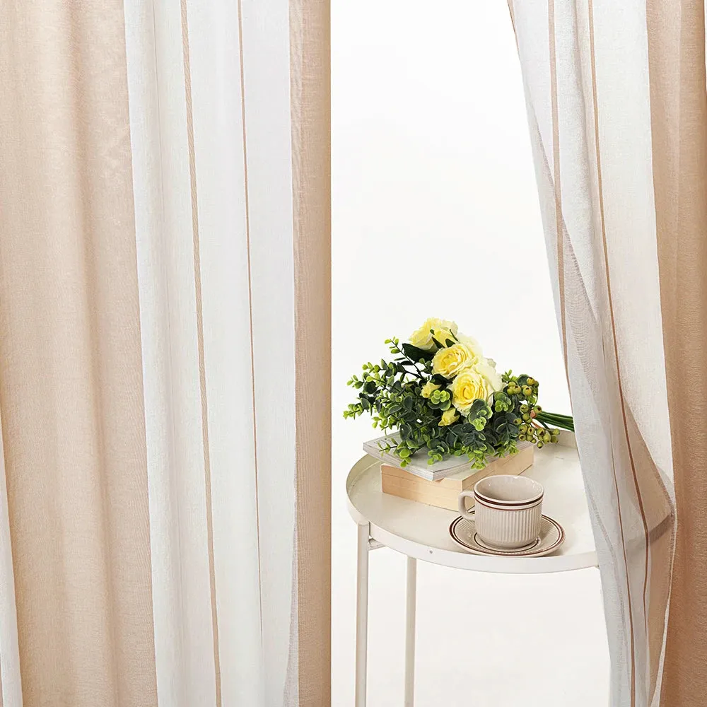 Stella Striped Sheer Curtains (1 Panel)