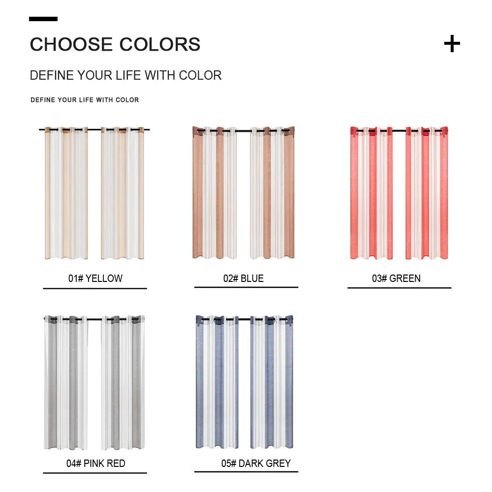 Stella Striped Sheer Curtains (1 Panel)