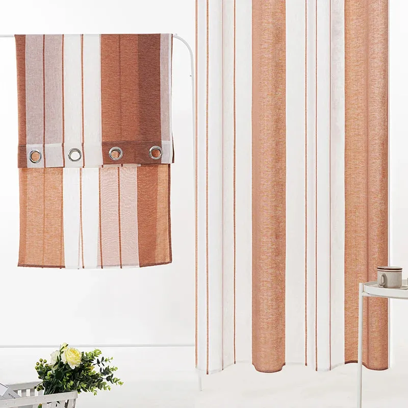 Stella Striped Sheer Curtains (1 Panel)