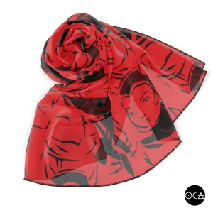 Storyscarf: SheDevil (Sheer Scarf/Multiple Colors)