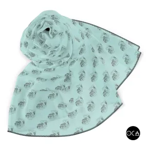 Storyscarf: The Beautiful Raccoon (Sheer Scarf/Multiple Colors)