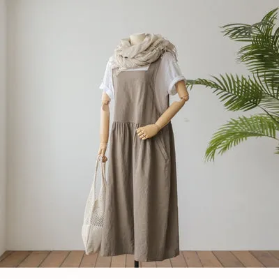 Summer Dress Ladies Dress Plus Cotton Women Tank Sleeveless Dress