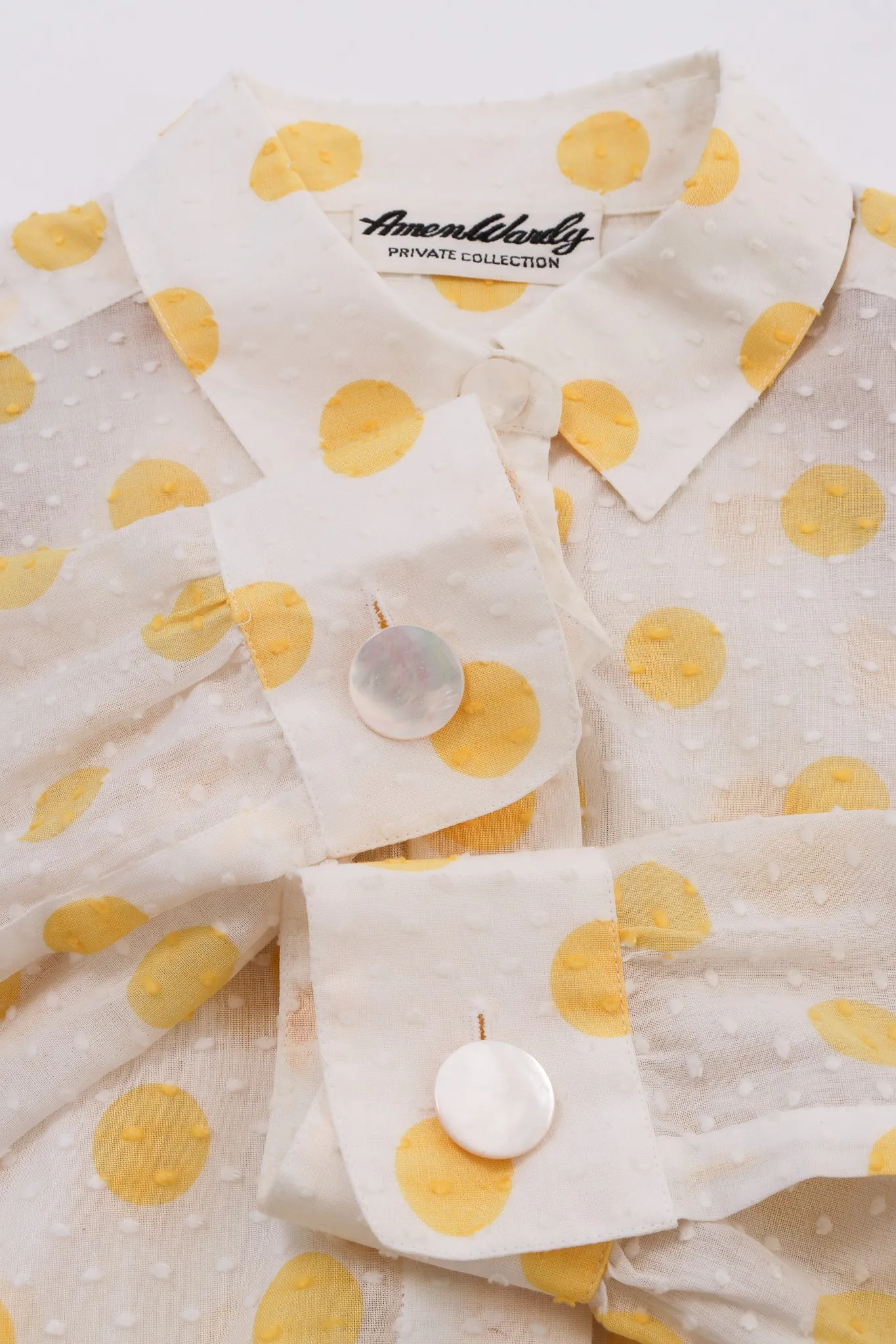 Swiss Dot Polka Shirt & Scarf