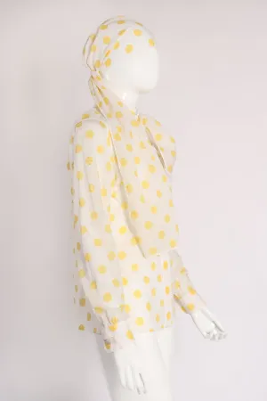 Swiss Dot Polka Shirt & Scarf