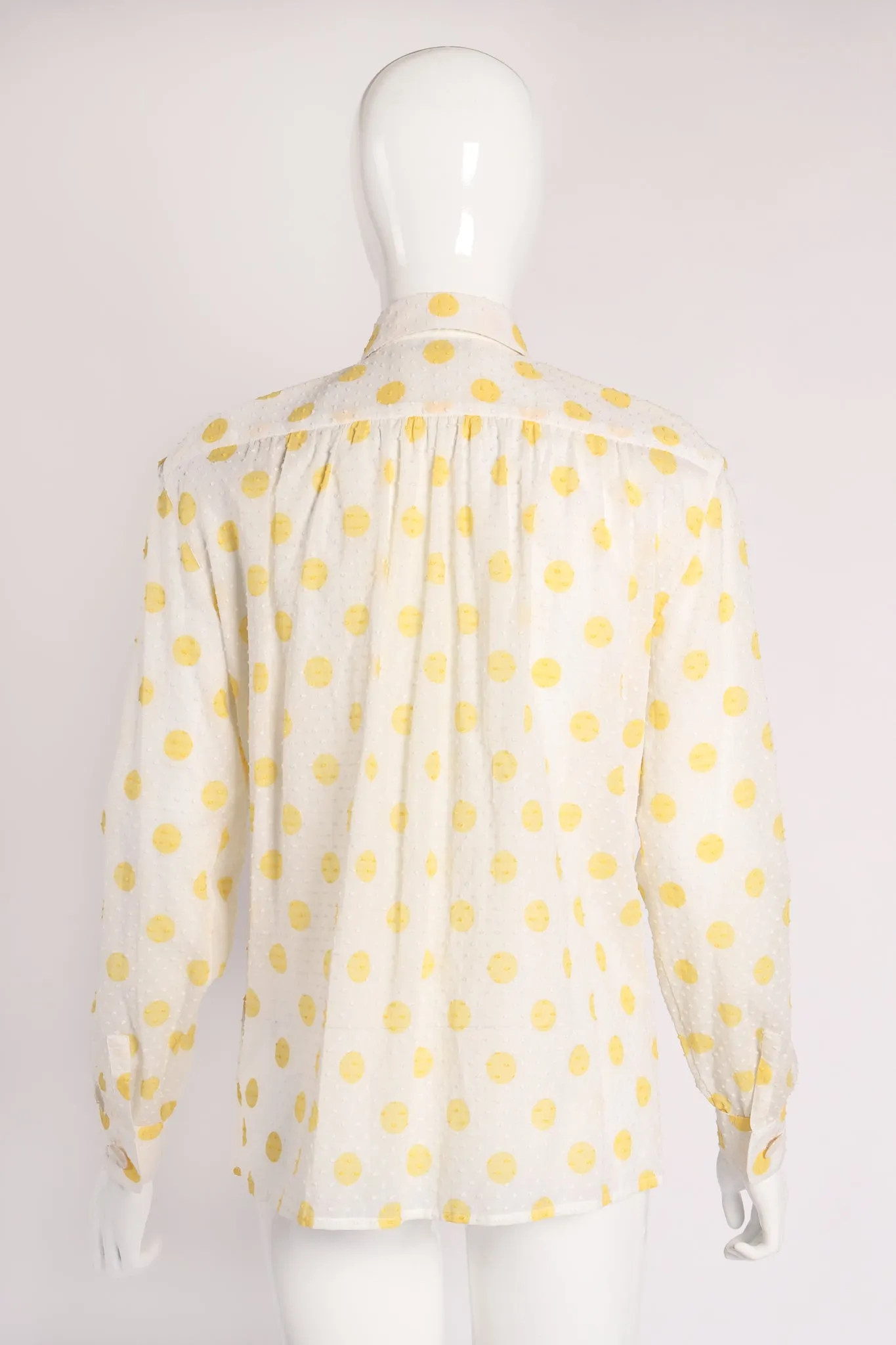 Swiss Dot Polka Shirt & Scarf